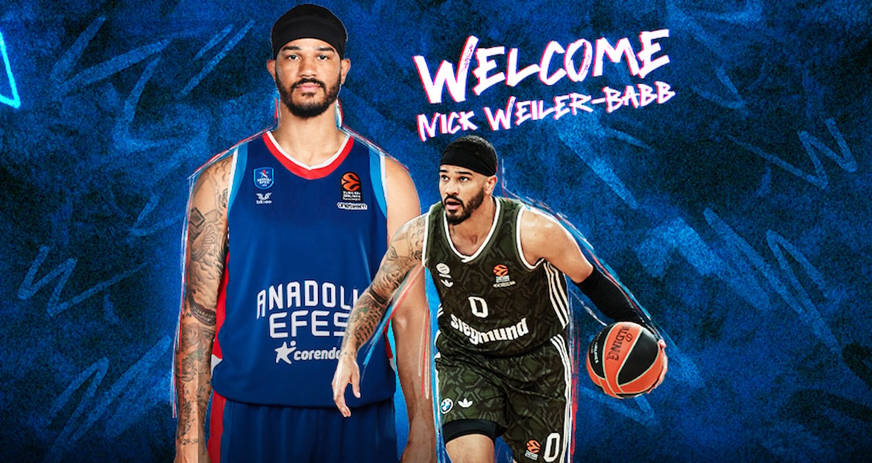 Anadolu Efes, EuroLeague Yılın Savunmacısı Nick Weiler-Babb'ı transfer etti!