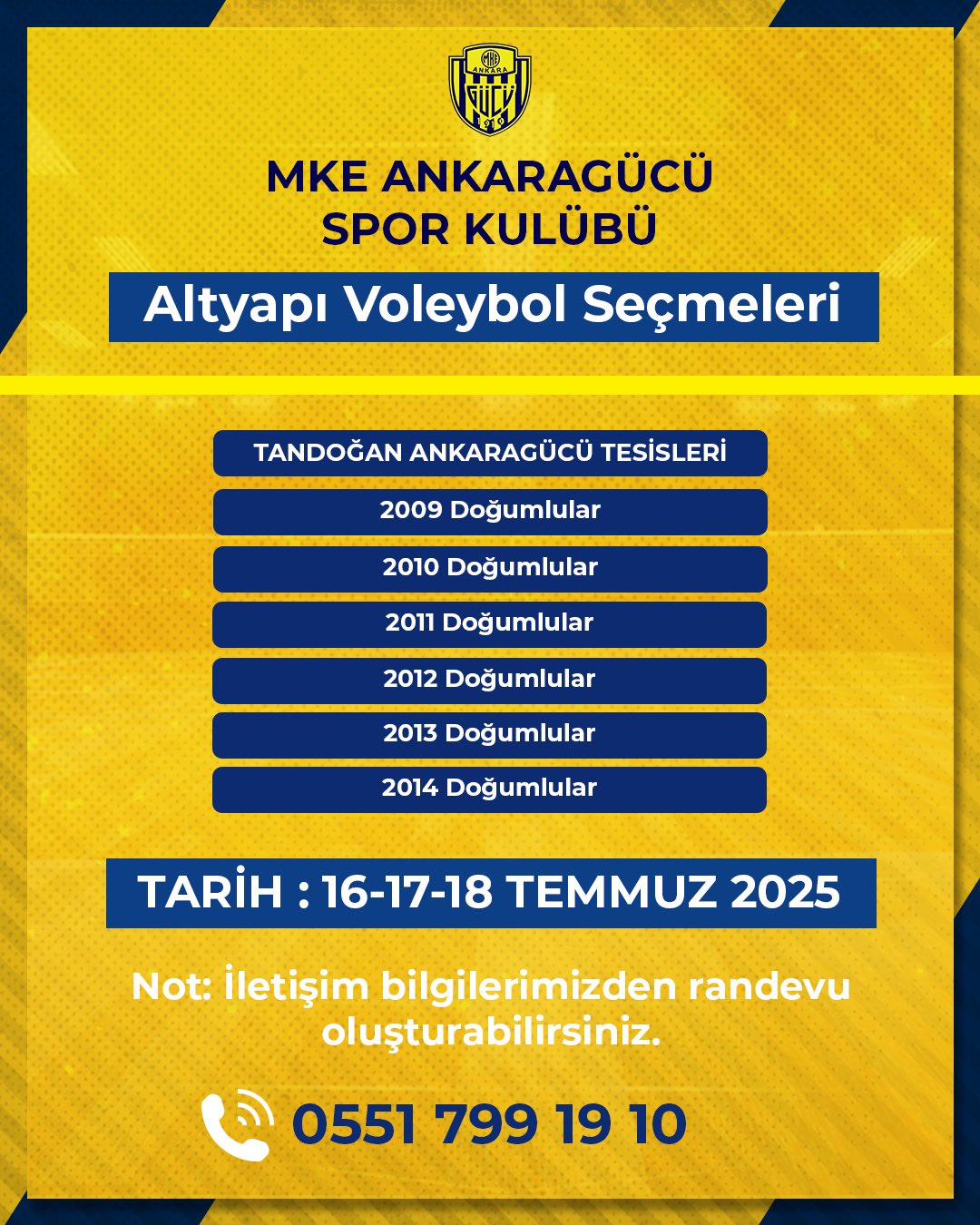 Ankaragücü Voleybol Akademisi 2024 Sezonu Genç Yetenek Seçmeleri İçin Başvuruları Bekliyor! 2 Ankaragücü Voleybol Seçmeleri